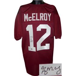 Greg Mcelroy Signed Alabama Crimson Tide Maroon Custom Jersey- Mcelroy Hologram