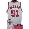 Image 1 : Dennis Rodman Signed Chicago Bulls White Prostyle Jersey- JSA Hologram
