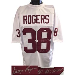 George Rogers Signed South Carolina Gamecocks White TB Custom Jersey XL 80 Heisman- JSA Hologram