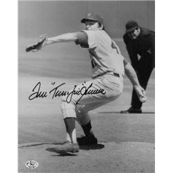 Tom Seaver Signed New York Mets B&W 8X10 Photo Terrific