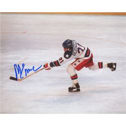 Mike Eruzione Signed 1980 Team USA Olympic Hockey 8X10 Photo- Game Winning Goal Miracle On Ice Vs So