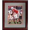 Image 1 : Vernon Gholston Signed Ohio State Buckeyes 8X10 Photo Custom Framed (Vs Wisconsin)