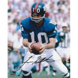 Fran Tarkenton Signed New York Giants 8X10 Photo (Hand Off)
