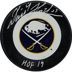 Dominik Hasek Signed Buffalo Sabres Hockey Puck HOF 14
