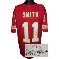 Alex Smith Signed Kansas City Chiefs Red TB Prostyle Jersey