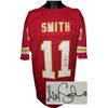 Image 1 : Alex Smith Signed Kansas City Chiefs Red TB Prostyle Jersey