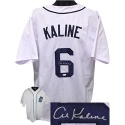 Al Kaline Signed Detroit Tigers White Throwback Prostyle Jersey XL- JSA Hologram