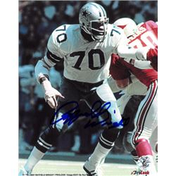 Rayfield Wright Signed Dallas Cowboys 8X10 Photo (Vs Cardinals)