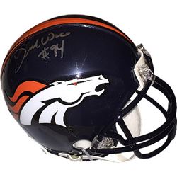 Demarcus Ware Signed Denver Broncos Mini Helmet #94 (Silver Sig)