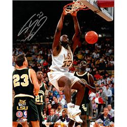 Shaquille O'neal Signed LSU Tigers 16X20 Photo #33 (Dunk)