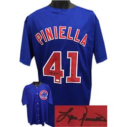 Lou Piniella Signed Chicago Cubs Blue TB Prostyle Jersey XL- JSA Hologram