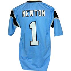 Cam Newton Carolina Panthers Unsigned Blue Prostyle Jersey XL