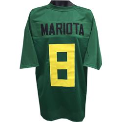 Marcus Mariota Oregon Ducks Unsigned Green Custom Jersey XL