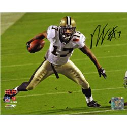 Robert Meachem Signed New Orleans Saints 8X10 Photo (Super Bowl XLIV)- Meachem Hologram