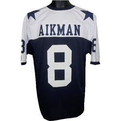 Troy Aikman Dallas Cowboys Unsigned Thanksgiving Day Blue & White 2 Star Prostyle Jersey XL