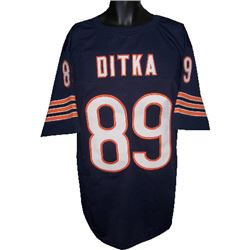 Mike Ditka Chicago Bears Unsigned Navy TB Prostyle Jersey XL