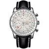 Image 1 : Breitling  Navitimer World Silver Dial Black Strap  Men Watch