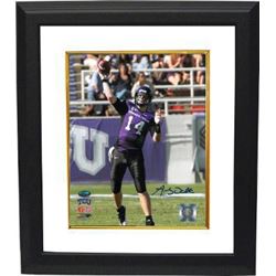 Andy Dalton Signed TCU Horned Frogs 8X10 Photo Custom Framed- Dalton Hologram