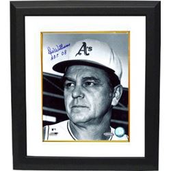 Dick Williams Signed Oakland Athletics 8X10 Photo HOF 08 (Deceased) Custom Framed