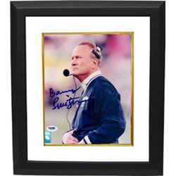 Barry Switzer Signed Dallas Cowboys 8X10 Photo Custom Framed- PSA Hologram