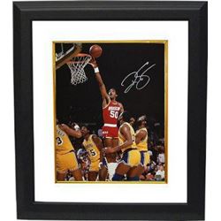 Ralph Sampson Signed Houston Rockets 16X20 Photo Custom Framed