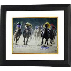 Angel Cordero Signed Horse Racing 16X20 Photo W/ Pincay Custom Framed