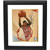 Image 1 : Jerry Stackhouse Signed Philadelphia 76Ers 8X10 Dunking Photo Custom Framed