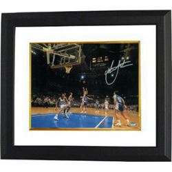 Christian Laettner Signed Duke Blue Devils Horizontal 11X14 Photo Custom Framed 1992 The Shot Vs Ken