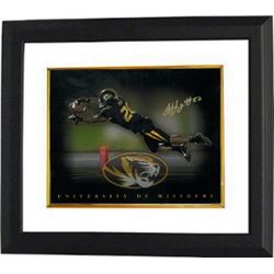 Henry Josey Signed Missouri Tigers 8X10 Photo Custom Framed W/ Logo