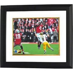 C.J. Barnett Signed Ohio State Buckeyes 8X10 Photo Custom Framed (Horizontal)
