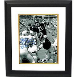 Billy Sims Signed Oklahoma Sooners Vintage B&W 16X20 Photo Custom Framed 78 Heisman