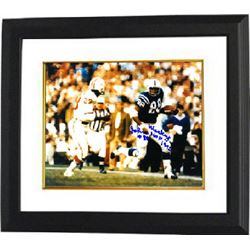 John Mackey Signed Baltimore Colts 8X10 Photo Custom Framed HOF 1992 #88 (Vs Patriots)