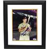 Image 1 : Eddie Mathews Signed Milwaukee Braves 8X10 Photo Custom Framed Dual HOF 78 & 512 Hrs (Bat On Shoulde