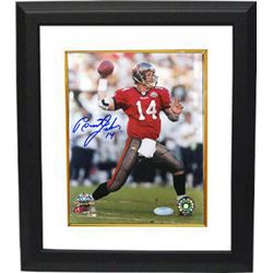 Brad Johnson Signed Tampa Bay Buccaneers 16X20 Photo Custom Framed (SB XXXVII)- Mounted Hologram