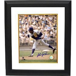 Fergie Jenkins Signed Chicago Cubs 8X10 Photo Custom Framed (Pitching)
