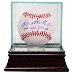 Bill Madlock Signed Official Major League Baseball 79 WS Champs W/ Glass Case (Pirates/Cubs/Giants)