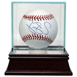 Darryl Strawberry Signed Official Major League Baseball W/ Glass Case (New York Mets & Yankees) (Lea