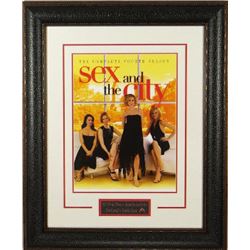 Sex And The City Unsigned 22X30 Masterprint Poster Leather Framed W/ Kristin Davis & Cynthia Nixon (