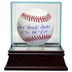 Frank Howard Signed Official Major League Baseball Dual Hondo & 68-70 HR King W/ Glass Case (Dodgers