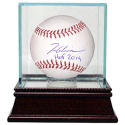 Tom Glavine Signed Official Major League Baseball HOF 2014 W/ Glass Case- JSA Hologram (Atlanta Brav