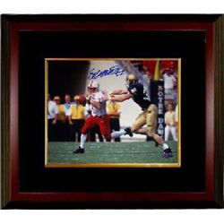 Eric Crouch Signed Nebraska Cornhuskers 8X10 Photo (Heisman) Custom Framed- Steiner Hologram