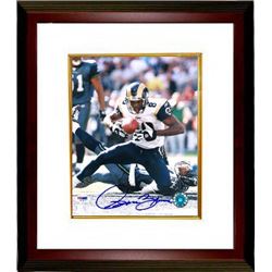 Isaac Bruce Signed St. Louis Rams 8X10 Photo Custom Framed- PSA Hologram