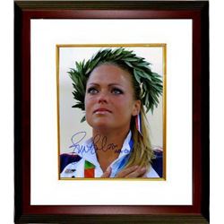 Jennie Finch Signed Olympic Team USA 8X10 Photo USA Gold (2004 Olympic Ceremony) Custom Framed