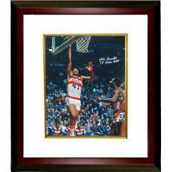 Wes Unseld Signed Washington Bullets 16X20 Photo 78 Finals MVP Custom Framed