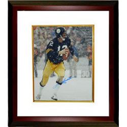 Terry Bradshaw Signed Pittsburgh Steelers 16X20 Photo Custom Framed In The Snow