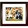 Image 1 : John Mackey Signed Baltimore Colts 8X10 Photo Custom Framed HOF 1992 (Horizontal Vs Patriots)