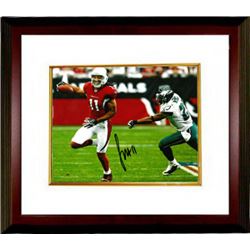 Larry Fitzgerald Signed Arizona Cardinals 8X10 Photo Custom Framed #11 (Horizontal)
