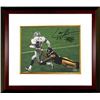 Image 1 : Larry Brown Signed Dallas Cowboys 8X10 Photo Custom Framed SB XXX MVP (Horizontal Run)- Brown Hologr