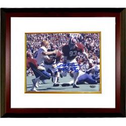 Marty Lyons Signed Alabama Crimson Tide 8X10 Photo Roll Tide Custom Framed- Steiner Hologram