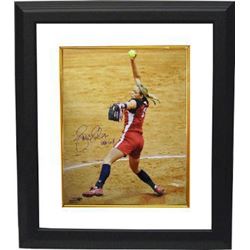 Jennie Finch Signed Olympic Team USA 16X20 Photo USA GOLD Custom Framed